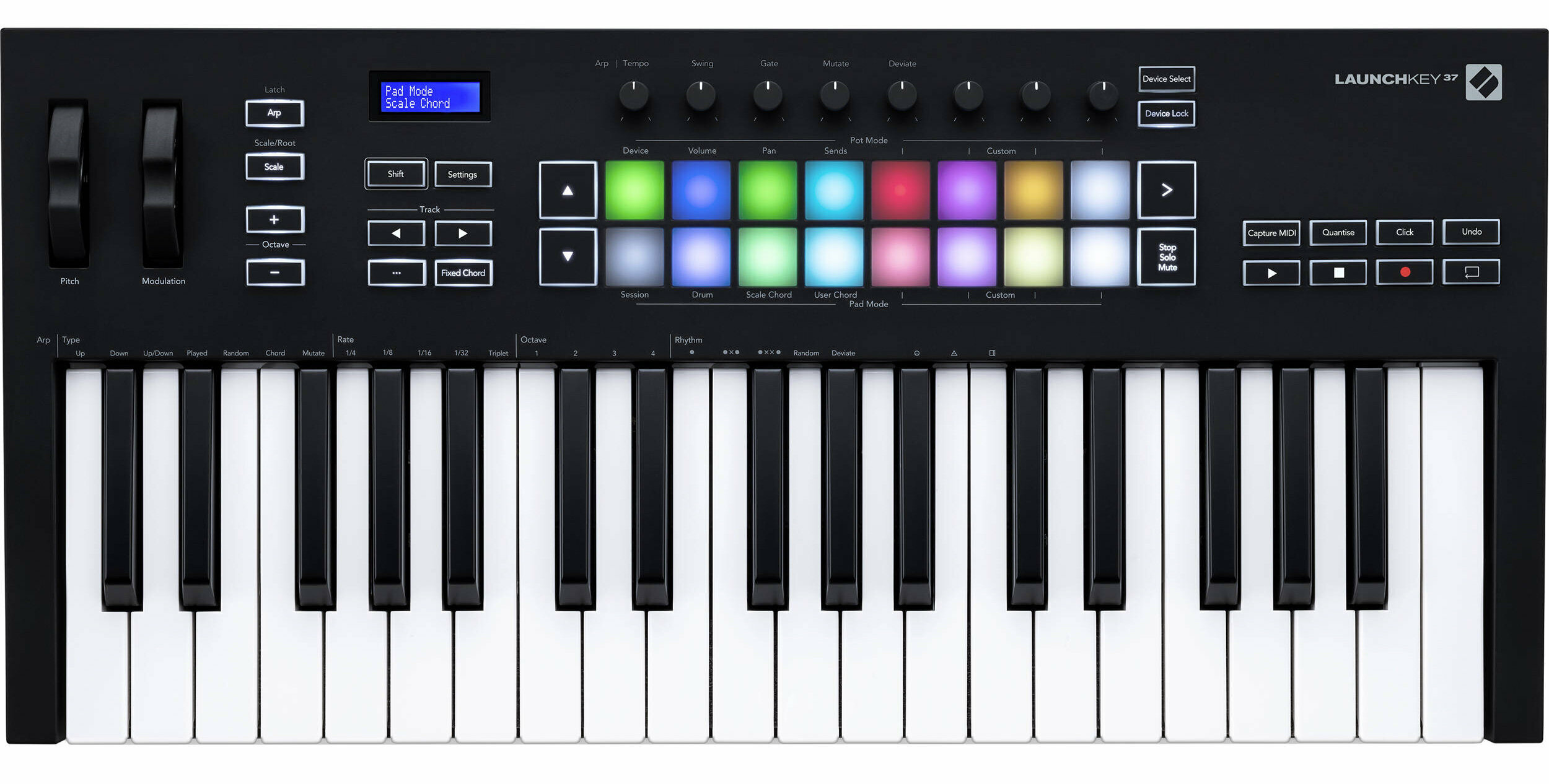 MIDI-контроллер Novation Launchkey 37 Mk3