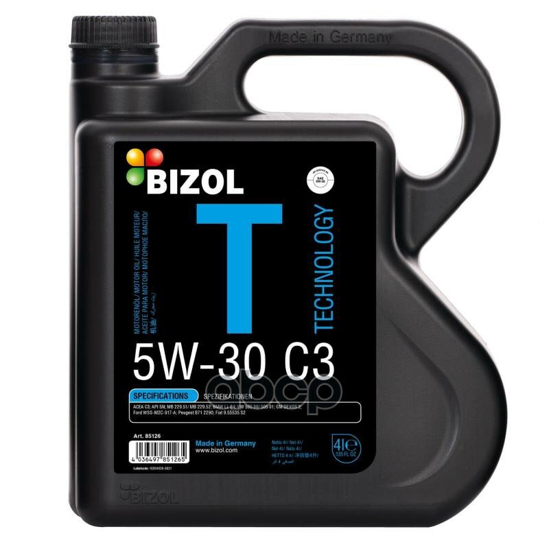 BIZOL Масло Моторное Bizol Technology 5w-30 C3 4l