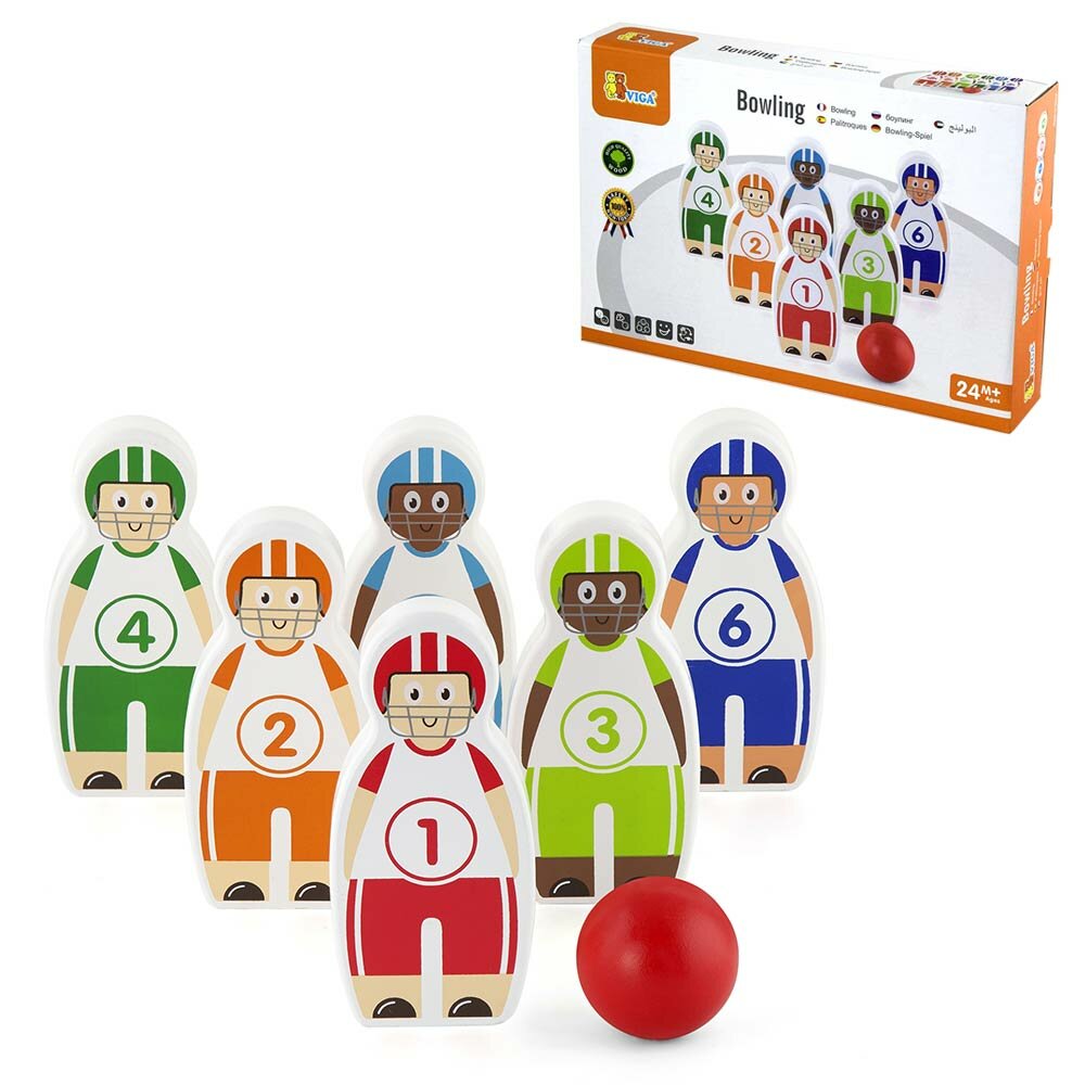 Игровой набор Боулинг (дерево) Viga 50666
