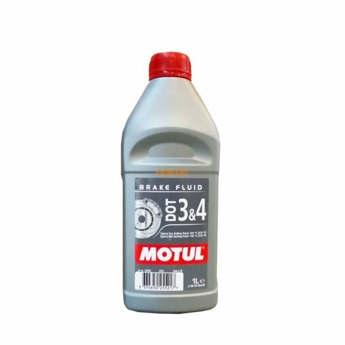 Тормозная жидкость Motul DOT 3&4 BRAKE FLUID 1л (105835)