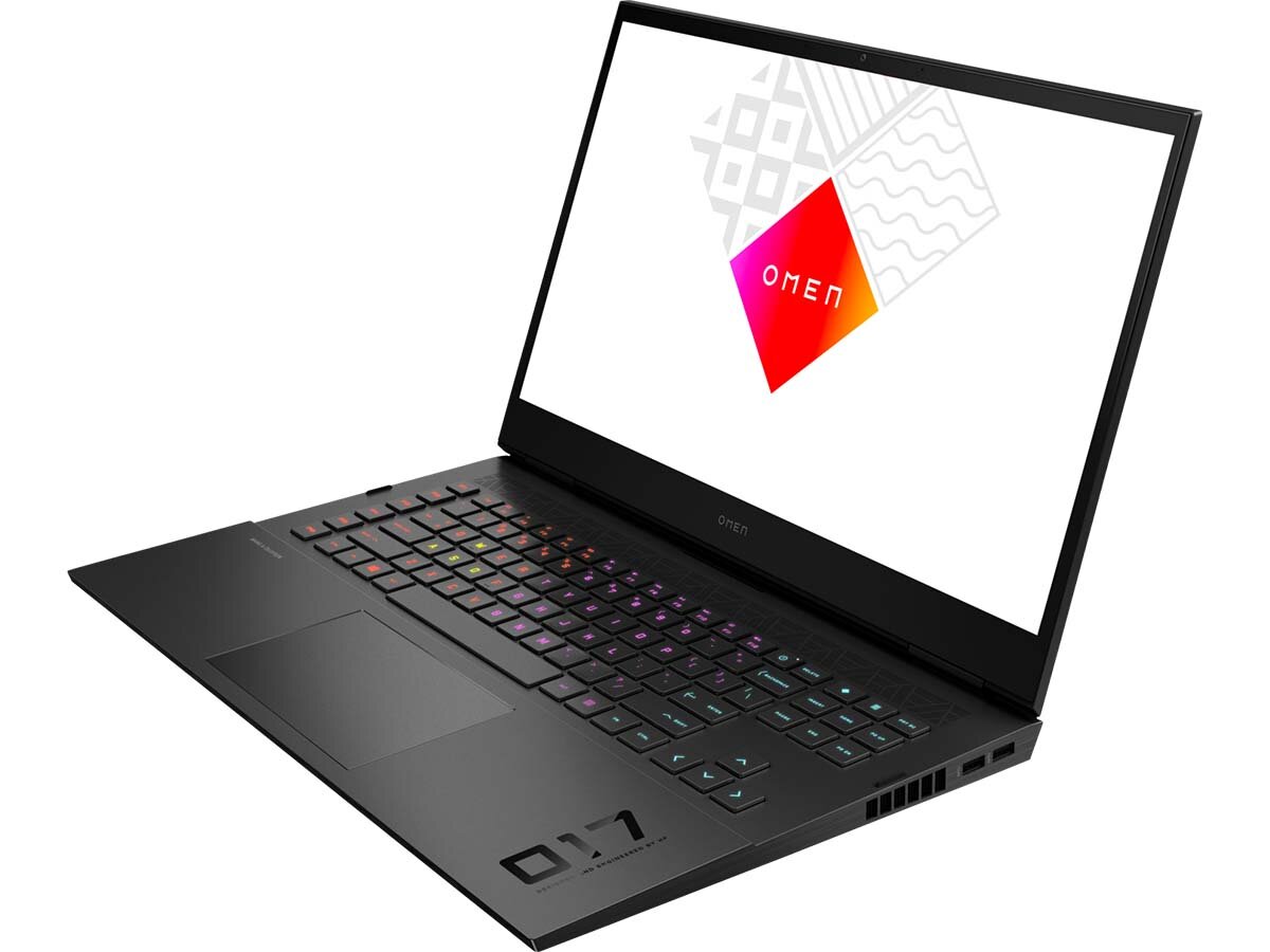 Ноутбук HP Omen 17-ck0052ur / 4E1D4EA (17.30" 1920x1080/ Core i5 11400H 2700MHz/ 16Gb/ SSD 1024Gb/ NVIDIA GeForce® RTX 3060 для ноутбуков 6144Mb) Free DOS/Черный