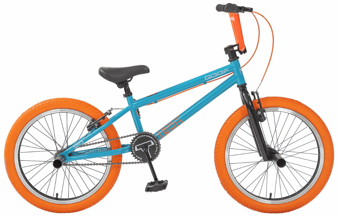 Экстремальный велосипед Tech Team Goof 20' BMX (Бирюзовый/ оранжевый)