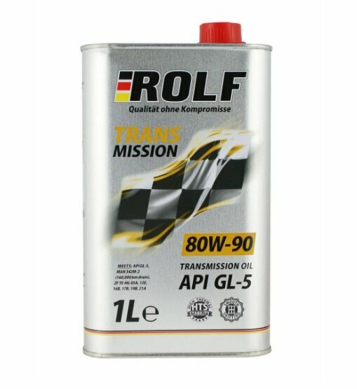 Масло трансмиссионное Rolf Transmission SAE 80W-90 API GL-5, 1л