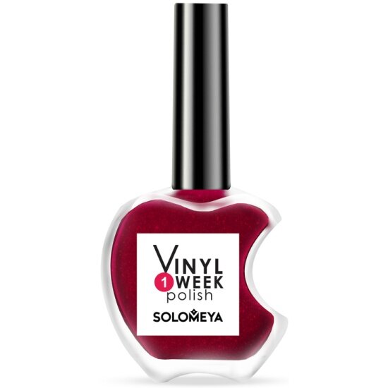 Лак недельный SOLOMEYA One Week Vinyl Polish Burgundy №19, 13 мл