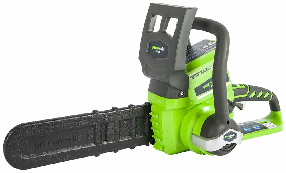 Цепная пила аккумуляторная Greenworks G24CS25 24 В