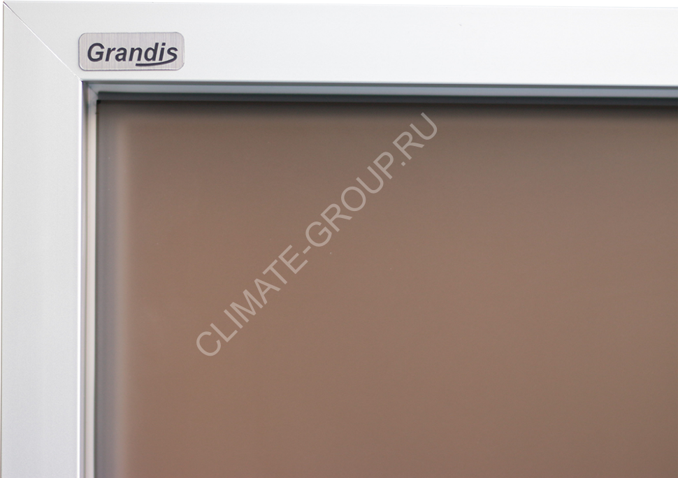 Дверь стеклянная Grandis GS 7×19 Anodize Silver Bronze Matelux - фотография № 4