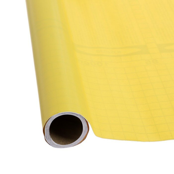 Пленка самоклеящаяся, жёлтая, 0.45 х 3 м, 8 мкр - фотография № 4