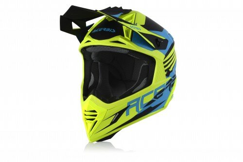 Шлем Acerbis X-TRACK Light Blue/Fluo Yellow S