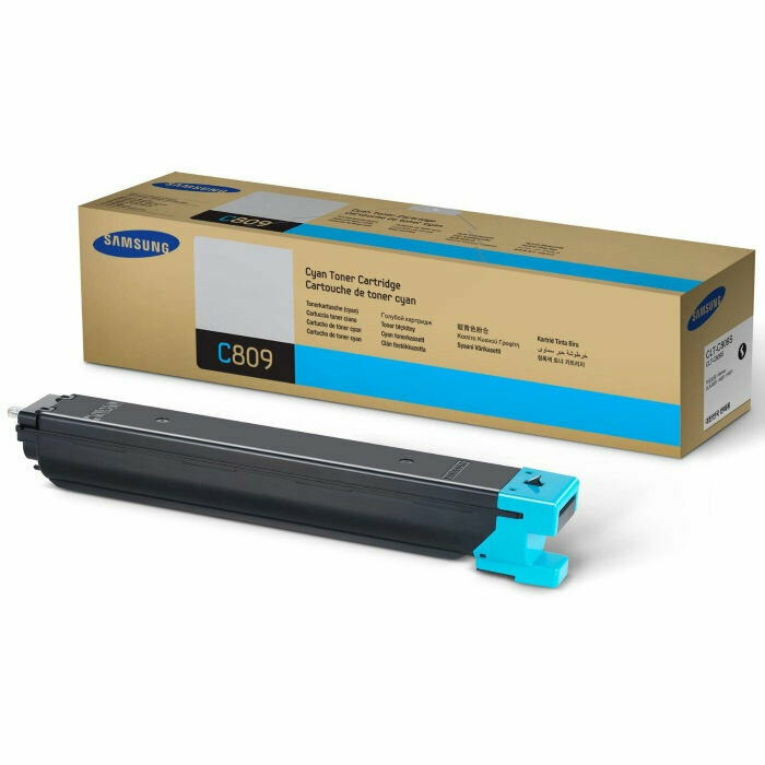 Картридж для печати Samsung Картридж Samsung CLT-C809S SS568A вид печати лазерный, цвет Голубой, емкость