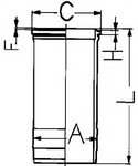 Гильза цилиндра Kolbenschmidt 89385110 - изображение