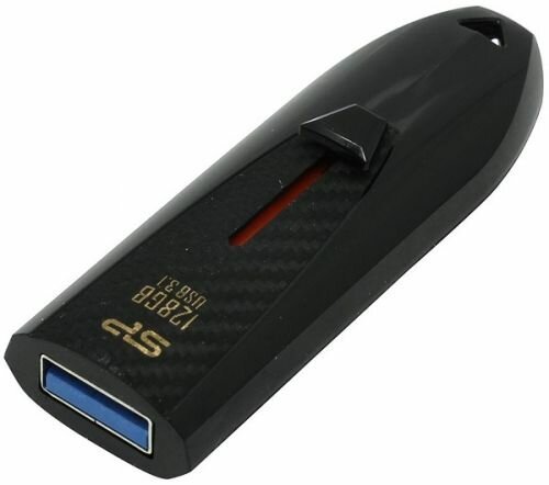 Накопитель USB 3.1 128GB Silicon Power Blaze B25 SP128GBUF3B25V1K черный