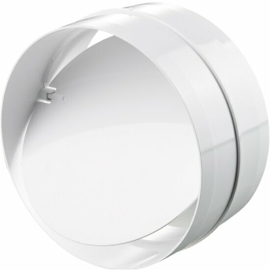 фото Соединитель Рвс для круглых каналов d 100 мм с обратным клапаном