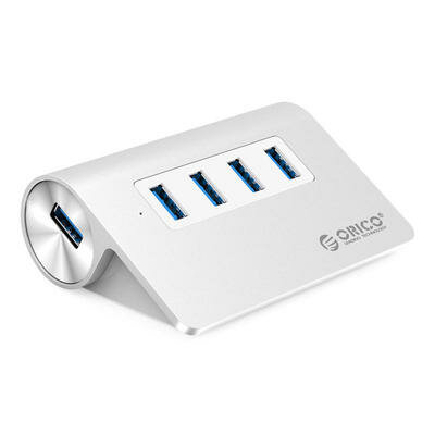 USB хаб Orico M3H4 Silver .