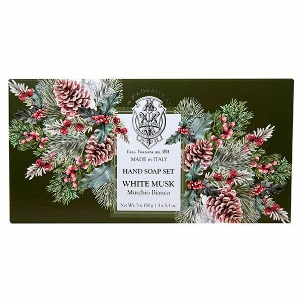 фото Набор La Florentina/Ла флорентина: Мыло твердое туалетное белый мускус 150г 3шт