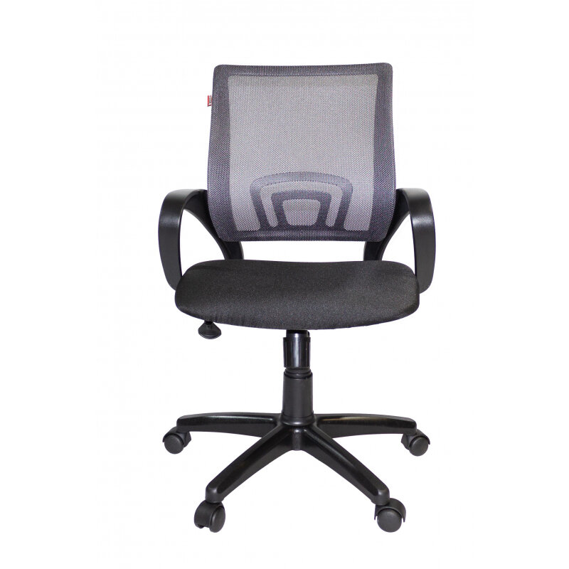 Кресло офисное EASY CHAIR VT_EChair-304 TC Net ткань черн/сетка серая, пластик - фотография № 2