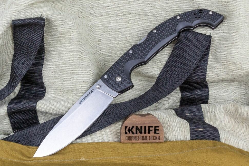 Нож "Voyager Extra Large Plain Edge" AUS 10A Grivory 29AXB от Cold Steel