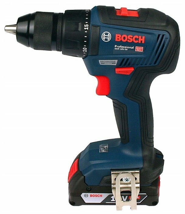 Аккумуляторная дрель-шуруповерт BOSCH GSR 18V-50 Li-Ion 2.0 А-ч 18 В х2 50 Н·м