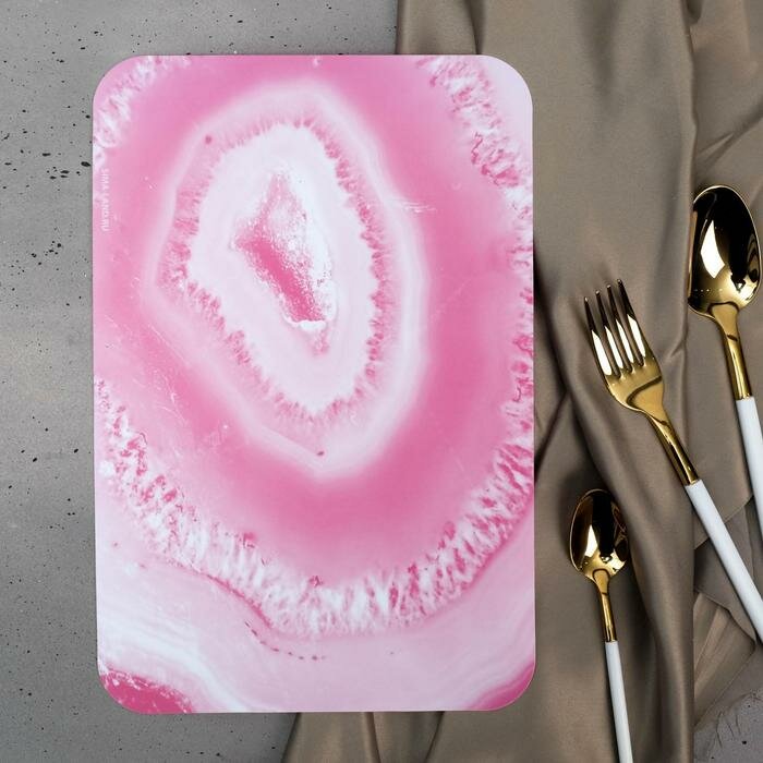 Доска разделочная «Розовая мечта», пластик, 30 х 20 см - фотография № 1