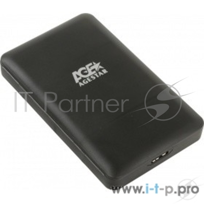 Внешний корпус для Hdd/ssd AgeStar 3UBCP3 Sata пластик черный 2.5"