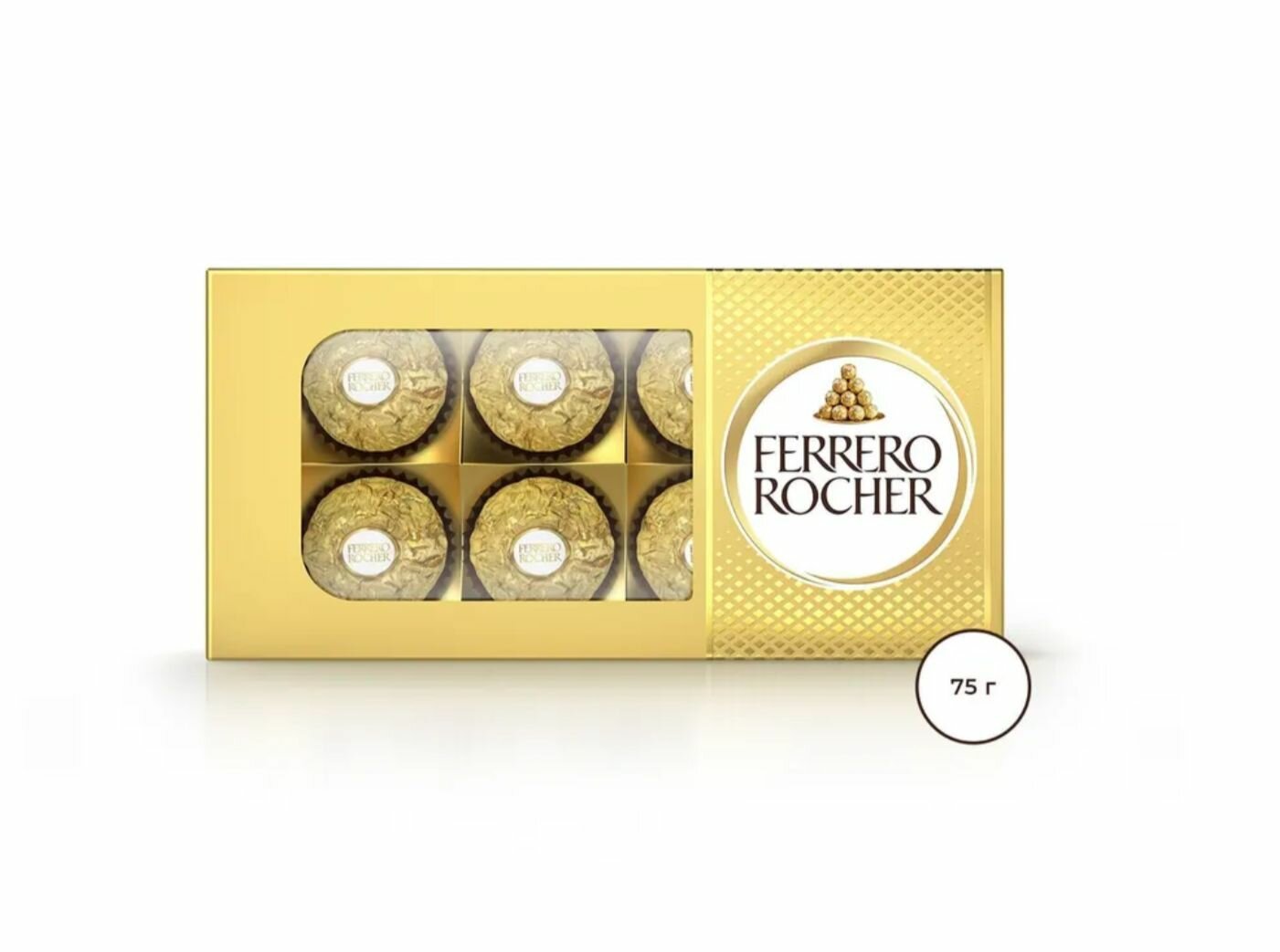 Набор конфет Ferrero Rocher молочный шоколад и лесной орех, 75 гр. - фотография № 2