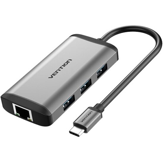 Мультифункциональный разветвитель Vention USB Type C 6 в 1