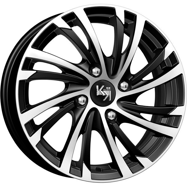 Литые колесные диски КиК (K&K) Мейола (КС643) 6x15 4x100 ET37 D60.1 дарк платинум (r73385)
