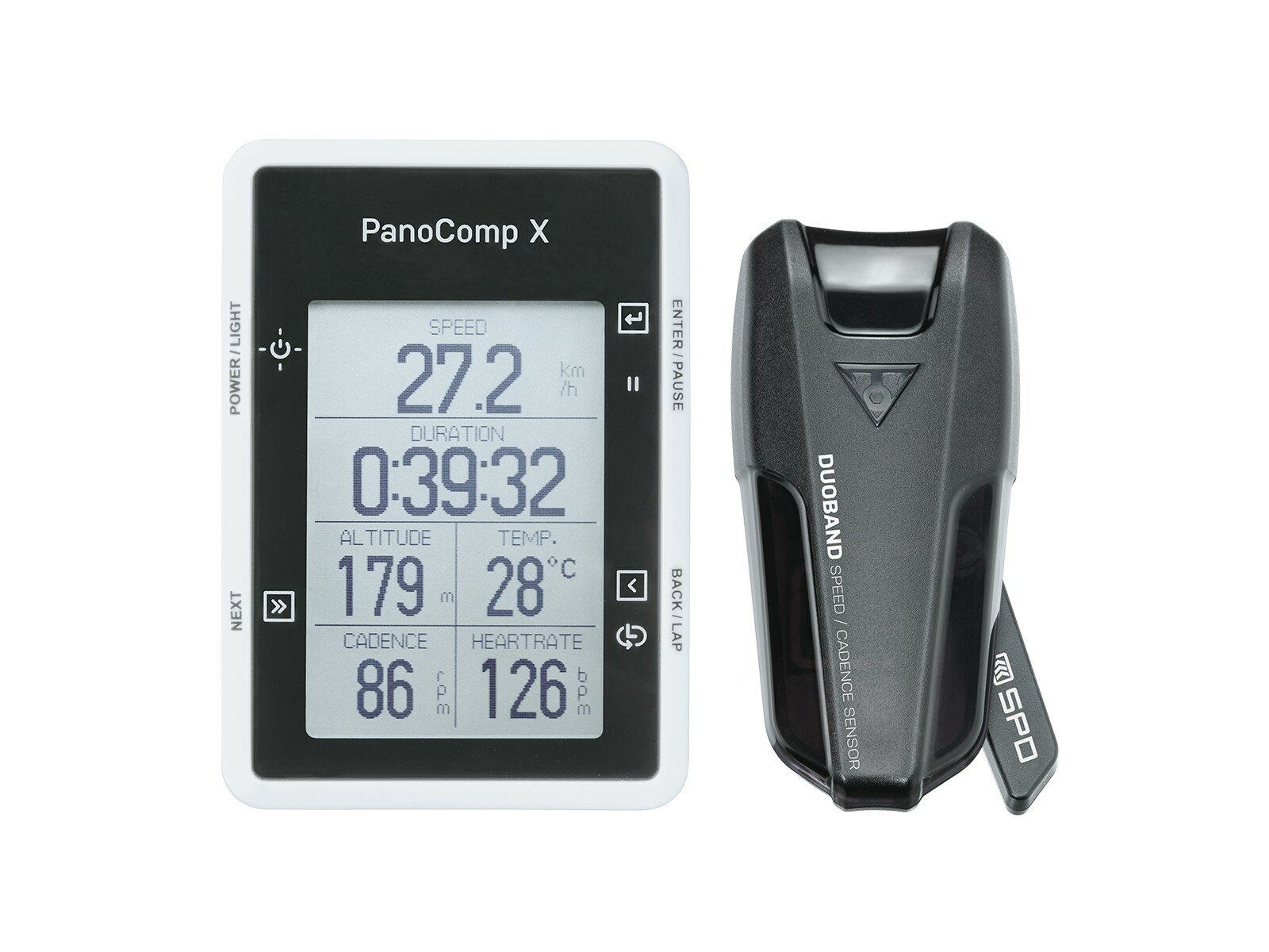 TOPEAK Велокомпьютер Topeak Panocomp X Bluetooth Smart беспроводной с датчиком скорости и каденса