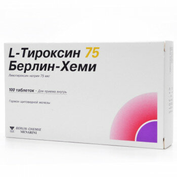 Л-тироксин 75 берлин-хеми ТАБ. 75МКГ №100