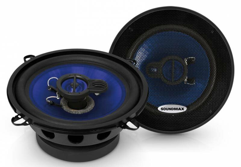 Колонки автомобильные Soundmax SM-CSE503 120Вт 91дБ 4Ом 13см (5дюйм) (ком.:2кол.) коаксиальные трехп