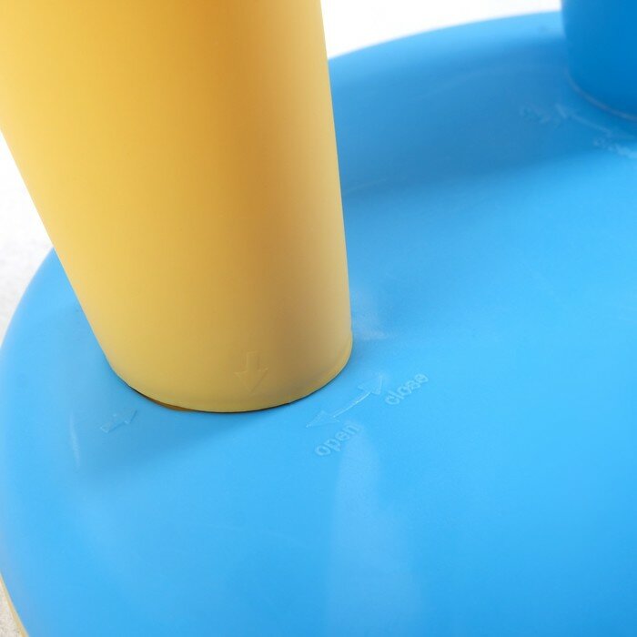 Табурет детский пластиковый, LXS-302, "Вишенка", желтый(В наборе1шт.) - фотография № 5