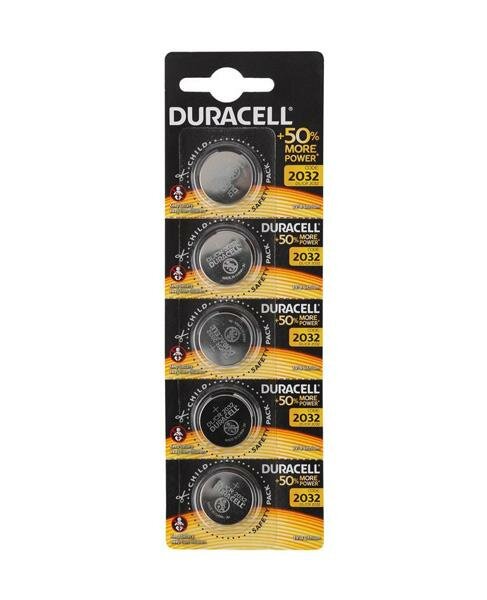 Duracell CR2032 Lithium Battery 3V BL5 , 5шт.