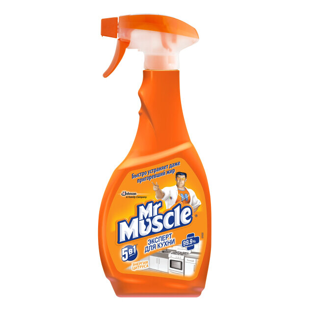 фото Средство чистящее мистер мускул 5в1 энергия цитруса для кухни 500мл спрей