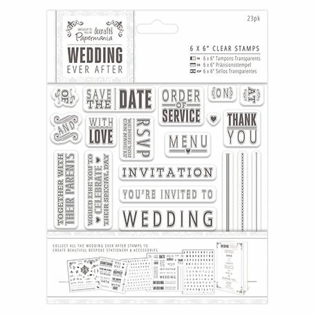 Набор штампов docrafts "Wedding", Пожелания, 33 шт