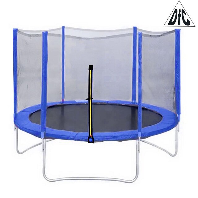 Батут DFC Trampoline Fitness 12 футов с внешней сеткой (синий) 12FT-TR-B