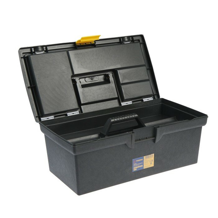 Ящик для инструмента тундра, 16", 405 х 215 х 160 мм, пластиковый, органайзер - фотография № 3