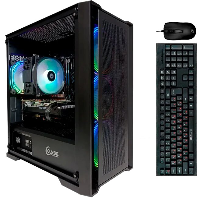 Игровой компьютер 675956 (Core i5-12400F 2500 МГц/Intel B660/8 ГБ 4.8 ГГц DDR5/256 ГБ SSD/GeForce RTX 3060 12 ГБ/Powercase Micro X4B/600W)