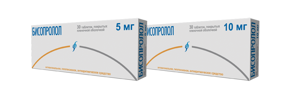 Бисопролол ТАБ. П.П.О. 2.5МГ №30 СРФ