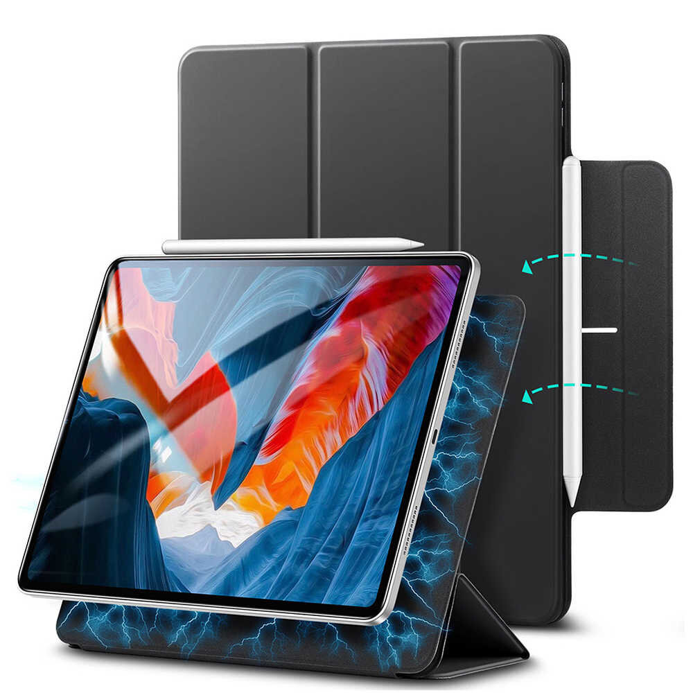 Чехол книжка ESR Rebound Magnetic Case с застежкой для iPad Pro 11 (2020 2021 2022) черный