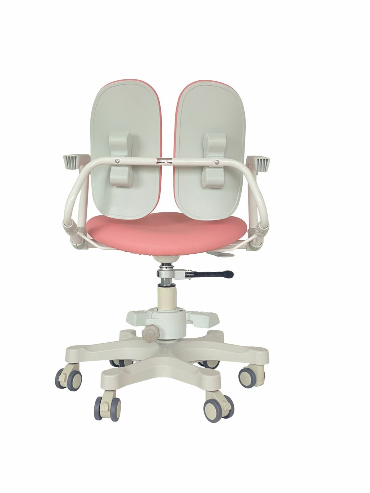 Кресло детское ортопедическое Duorest DuoKids Kids Max DR-289SF 2SEP2 milky - розовое (экокожа)