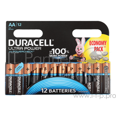 Батарея Duracell Ultra Power Lr6-12bl AA (12шт) Lr6-12bl .