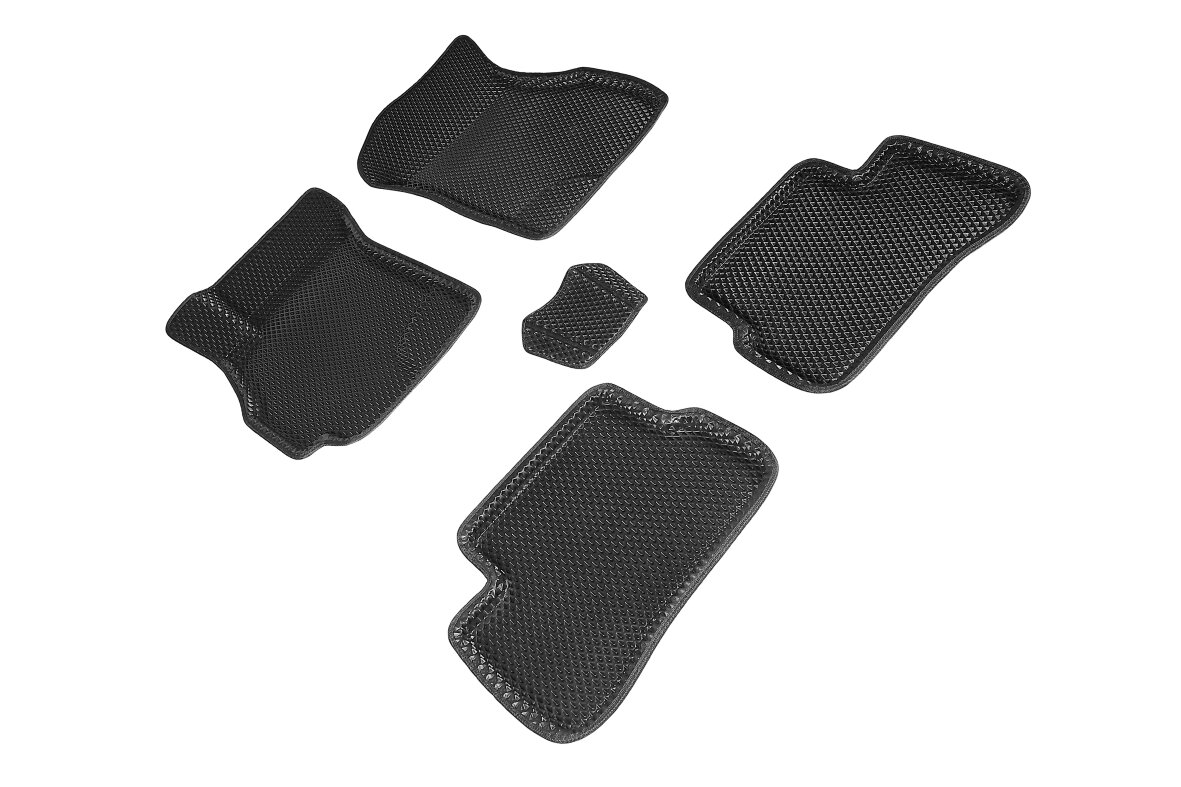 фото Коврики EVA 3D ромб Seintex для Hyundai Accent 2000-2002-н.в. (черные, 95370)