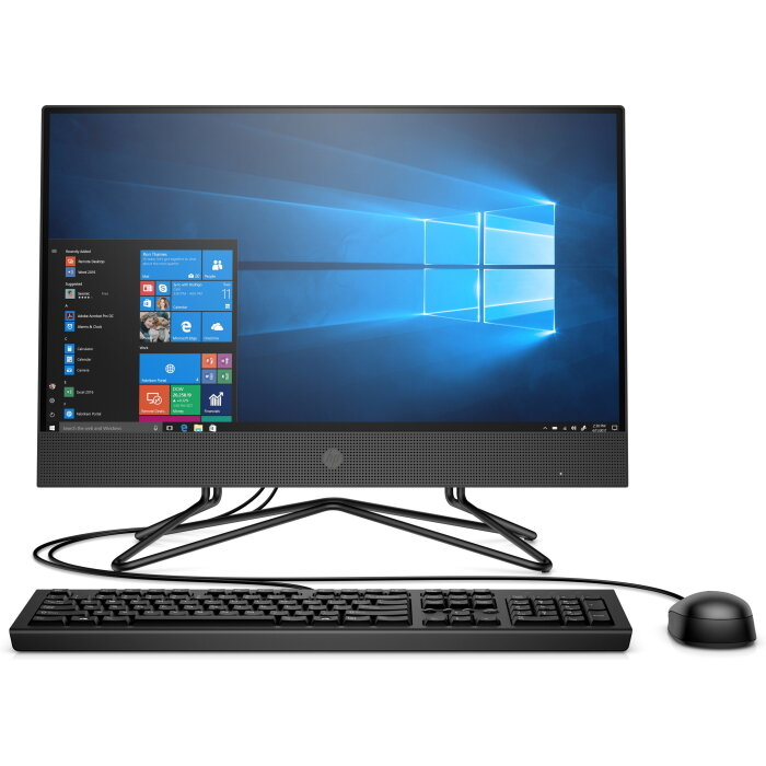 Моноблок HP 200 G4 AIO 21.5 FHD, Core i5 10210U, 8GB, 256GB SSD, noODD, WiFi, BT, DOS, Iron серый, 1C7L8ES