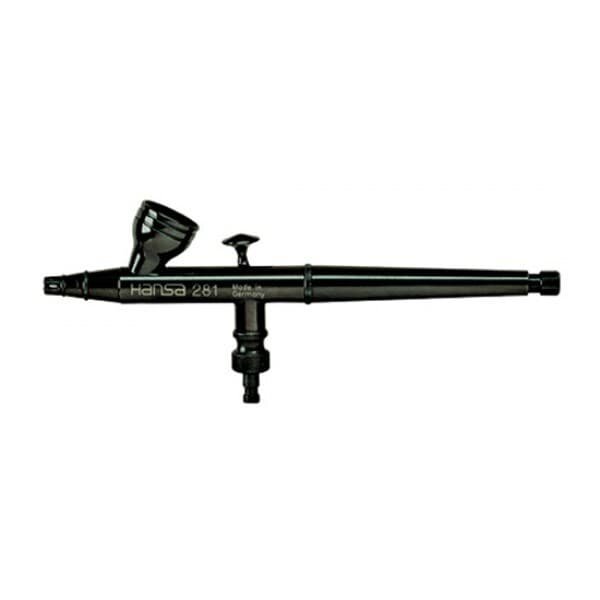 H&S Аэрограф H&S Hansa 281, черный, сопло 0,2 мм, бачок 2 мл., ограничитель подачи краски