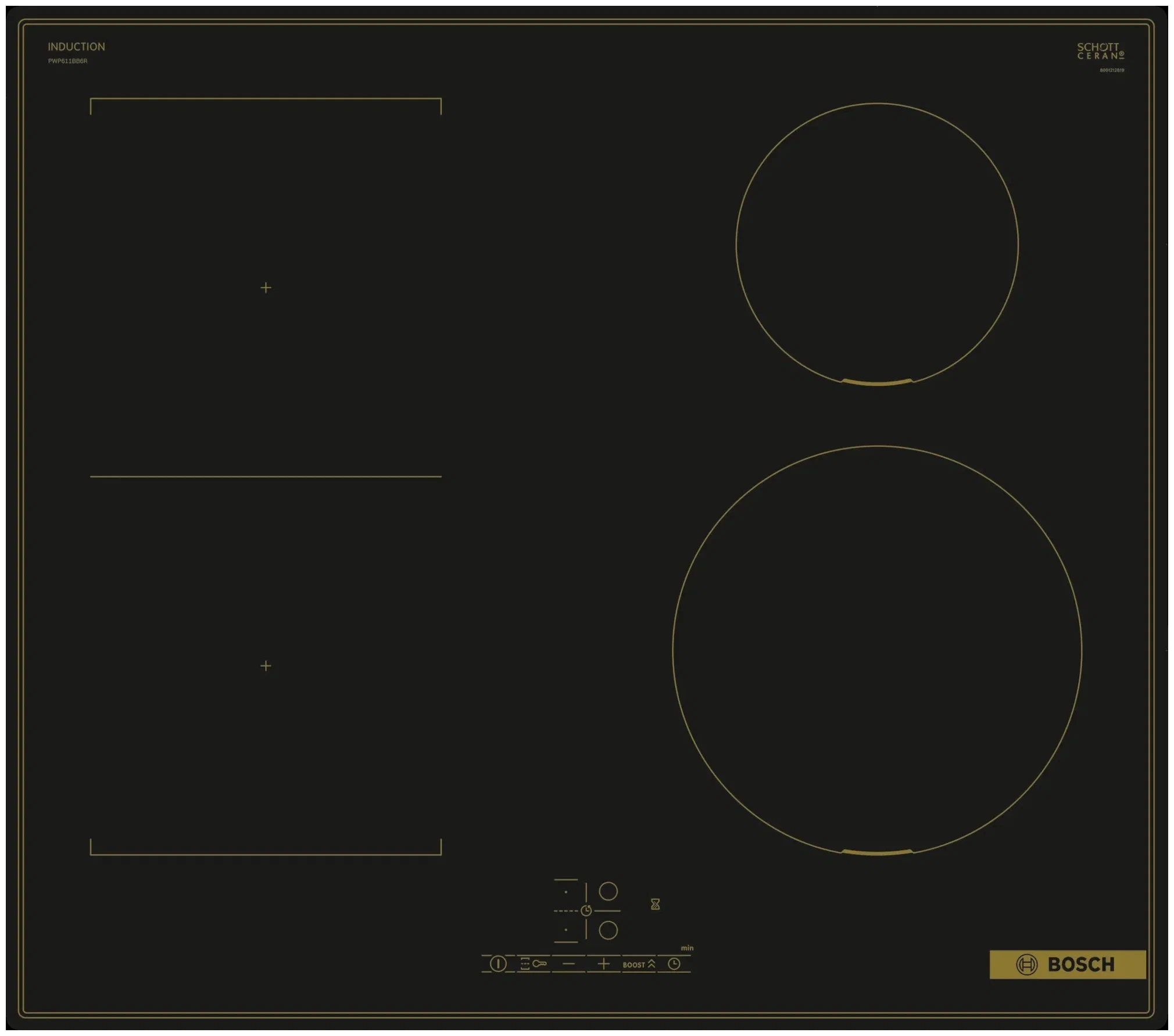 Варочная панель индукционная Bosch PVS611BB6E