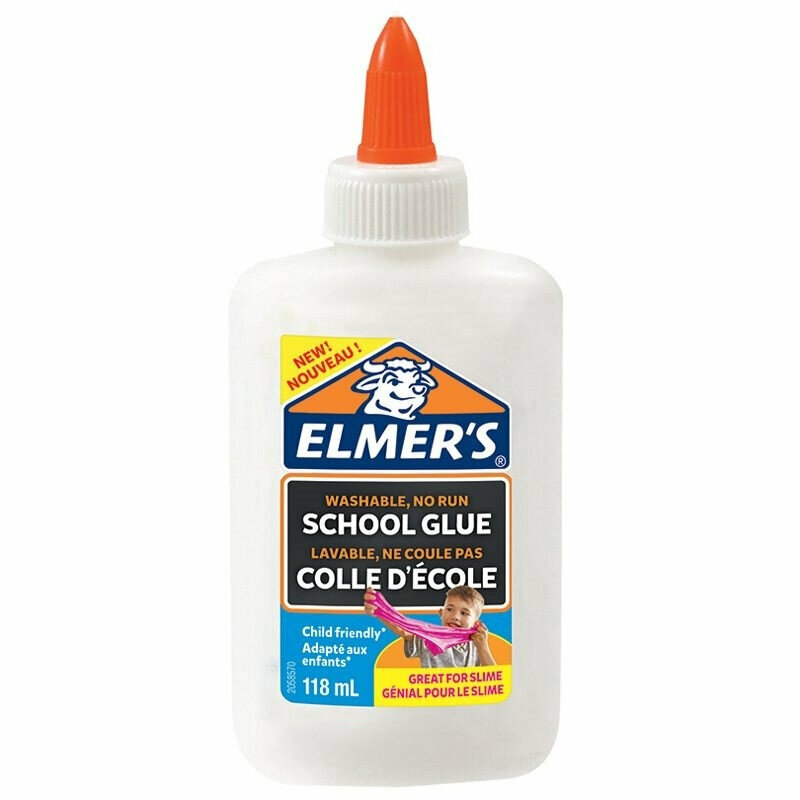 Клей для слаймов Elmer's School Glue белый 118 мл, 1193219