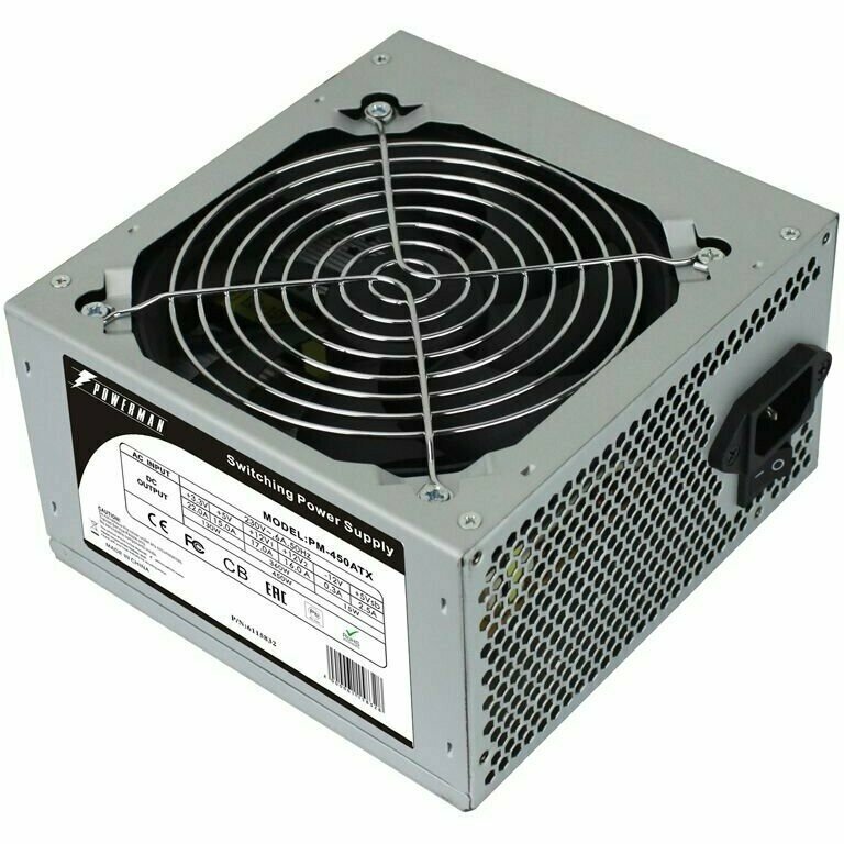 Блок питания 450W PowerMan OEM (PM-450ATX)