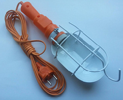 Светильник ЛСУ-1 60вт 15м переносной с выключателем с решеткой (ЛСУ-1) | код 22017 | Переноска (10шт. в упак.)