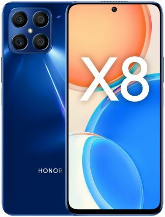 Мобильный телефон HONOR X8 6/128 ГБ cиний океан