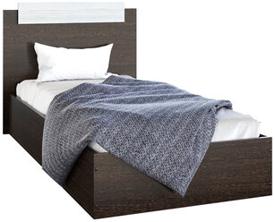 Кровать столплит ЭКО, без матраса, ЛДСП, 90х200 см, Венге-Лоредо
