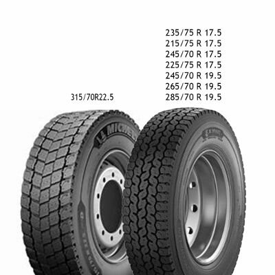 Шина грузовая MICHELIN X Multi D 225/75R17.5 129/127M ведущая ось (Арт.744200)